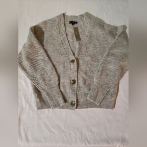 Women's Gray Cardigan Sweater